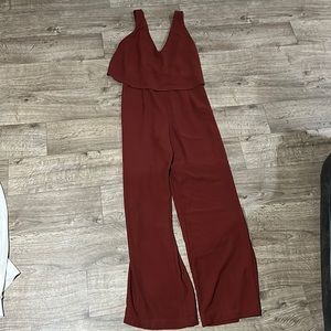 Maroon Jumpsuit
